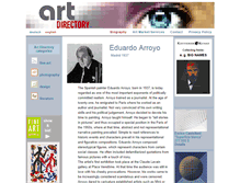 Tablet Screenshot of eduardo-arroyo.com